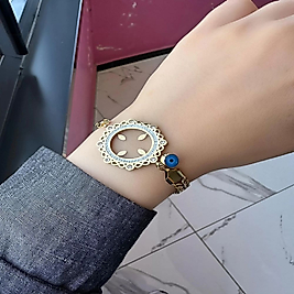 Gold Renk Çeyrek Takılabilen Çelik Bileklik