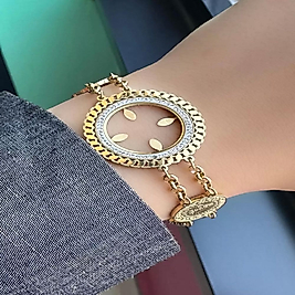 Gold Renk Çeyrek Takılabilen Çelik Bileklik