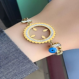 Gold Renk Çeyrek Takılabilen Çelik Bileklik