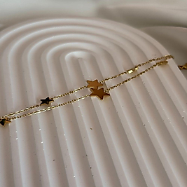 Yıldız Detaylı Çelik Bileklik