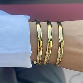 Gold Renk 3'lü Ajda Bileklik