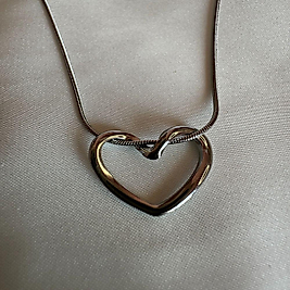 Çelik Düğüm Kalp Kolye