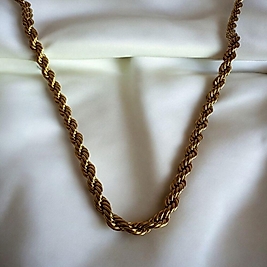 Gold Çelik Burma Kolye