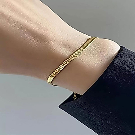 Gold Renk İtalyan Zincir Bileklik