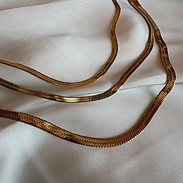 3'lü Ezme İtalyan Zincir Kolye