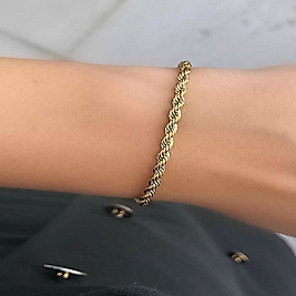 Burgu Model Çelik Bileklik