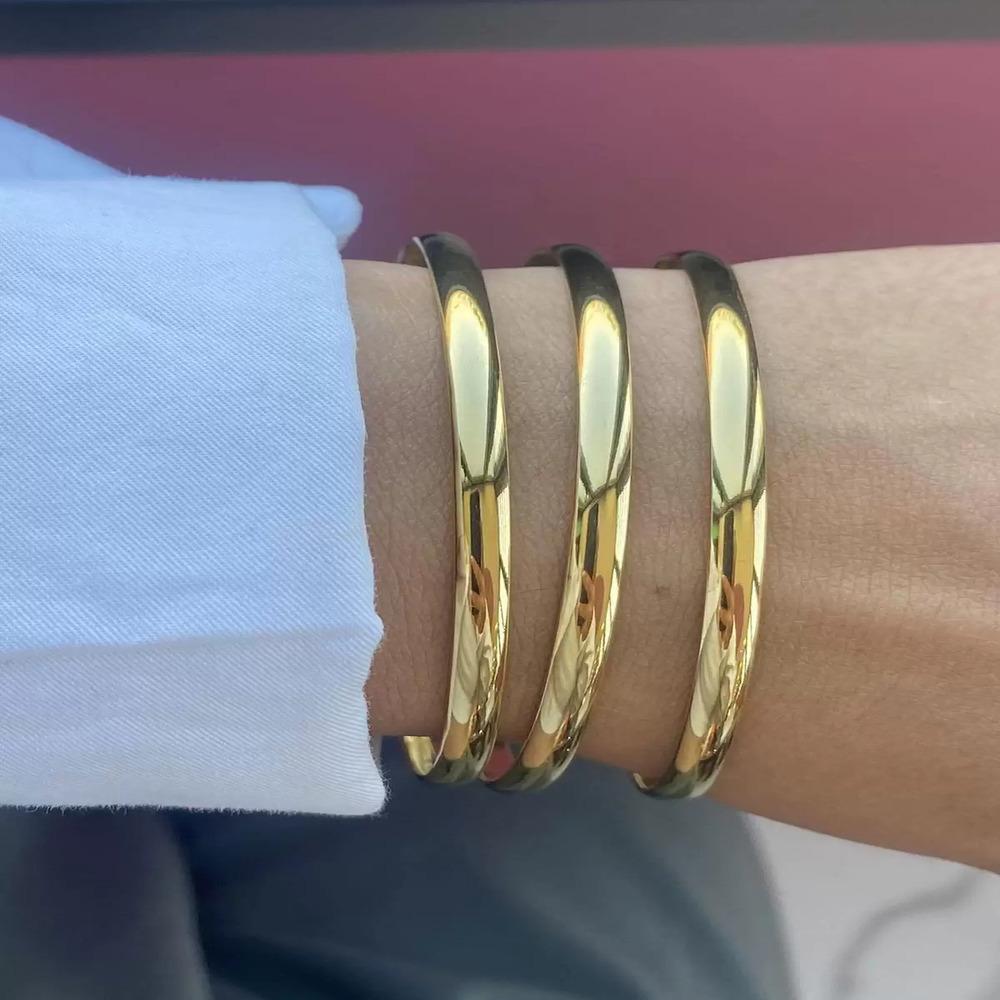 Gold Renk 3'lü Ajda Bileklik