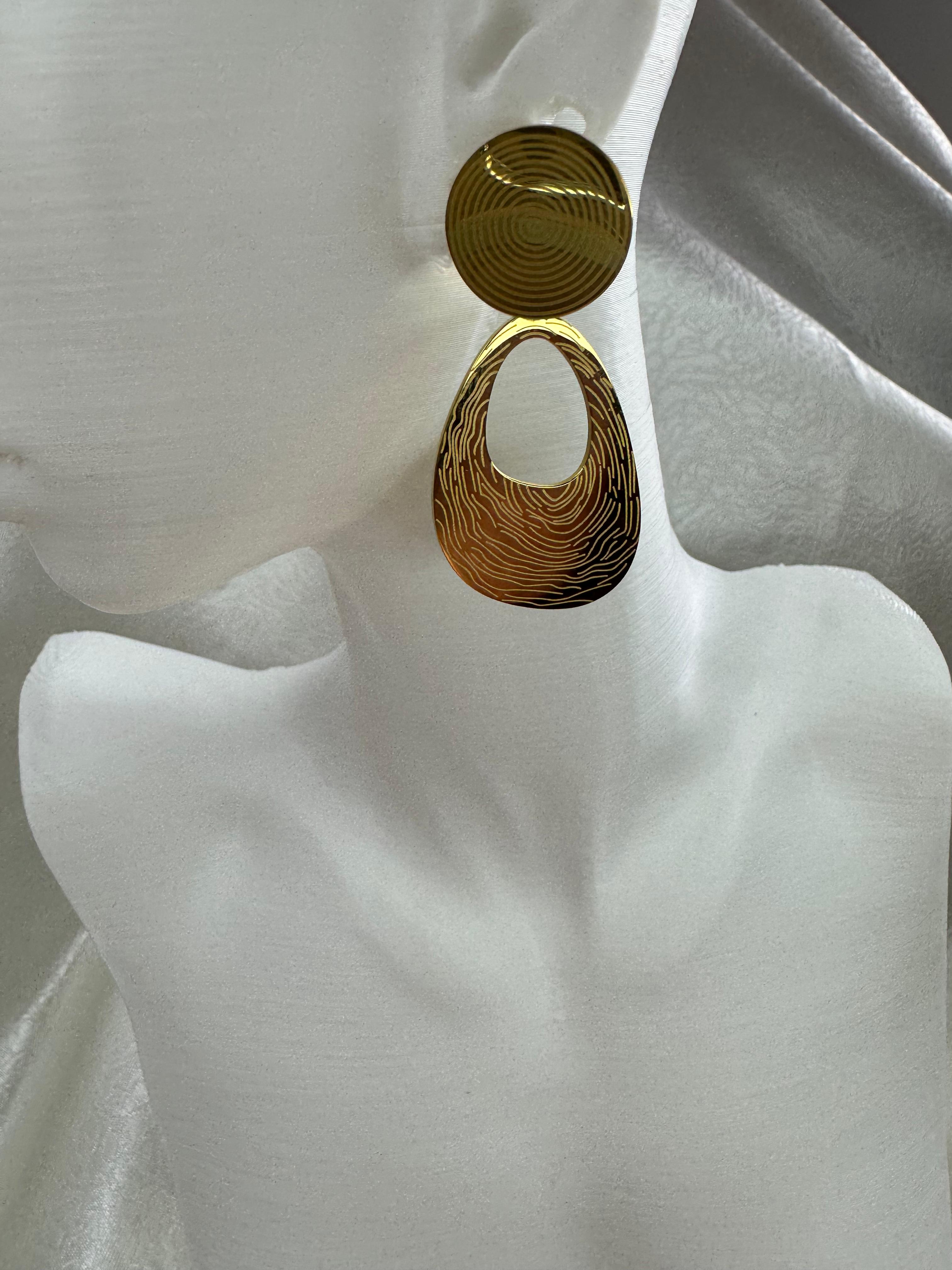 Gold Renk Çelik Küpe