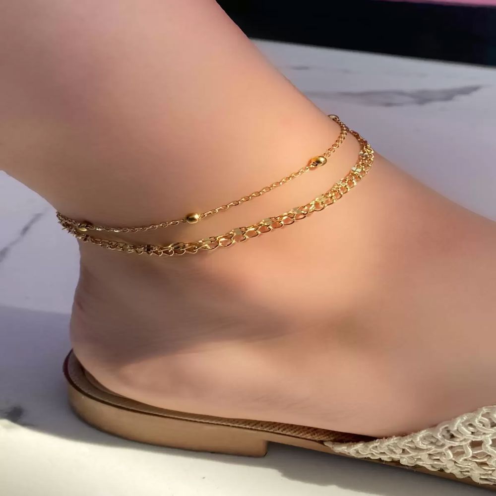 Gold Renk Çelik Halhal