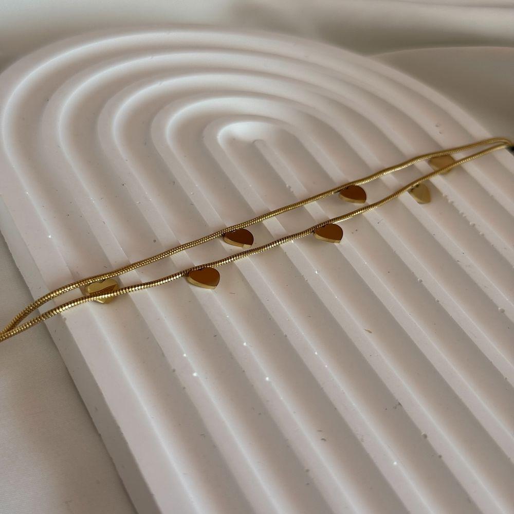 Kalp Detaylı Çelik Bileklik